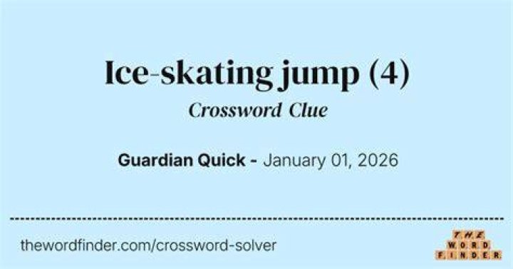 Ice skating spot Crossword Clue