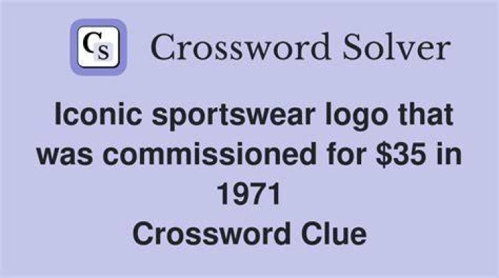 Iconic sportswear logo that was commissioned for $35 in 1971 Crossword Clue