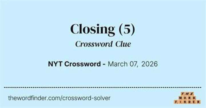 *Important closing document Crossword Clue