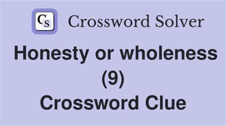 In all honesty Crossword Clue