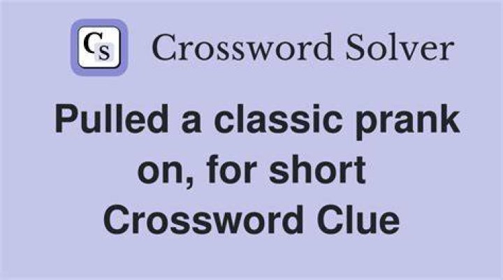 Induces to pull a prank, maybe Crossword Clue