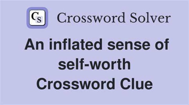 Inflated self-images Crossword Clue