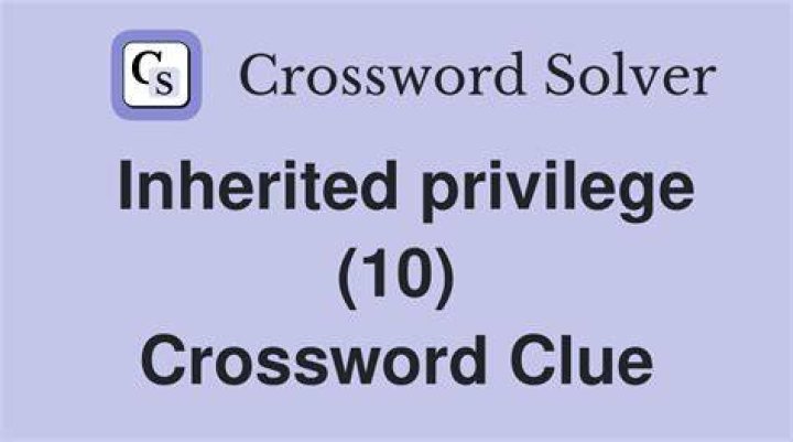 Inherited Crossword Clue