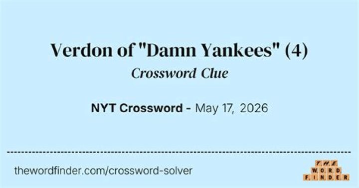 Inspiration for “Damn Yankees” Crossword Clue