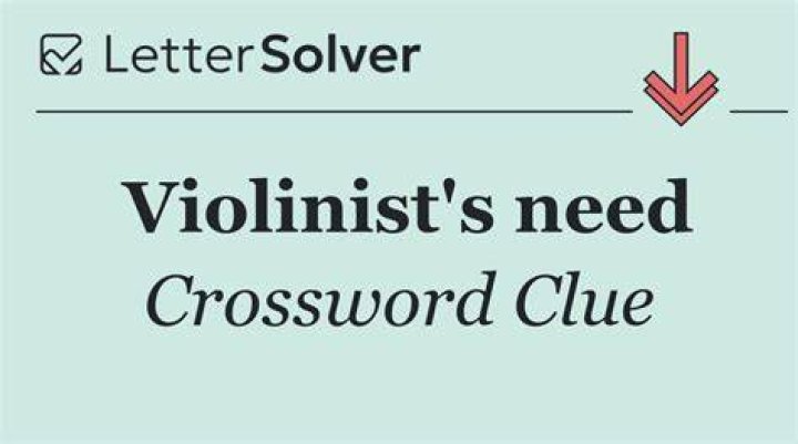 Instruction for a violinist Crossword Clue