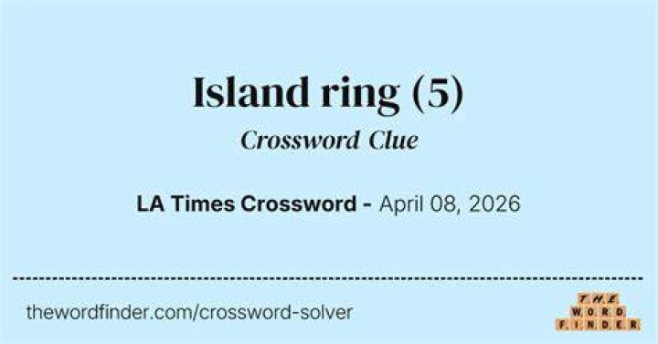 Island ring Crossword Clue