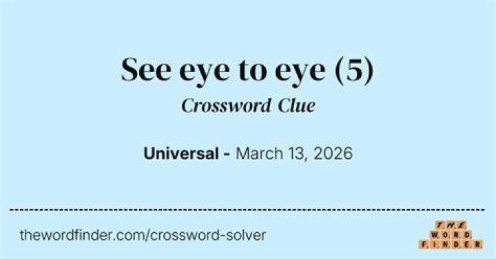 It has one eye on the TV Crossword Clue