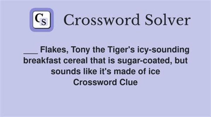 It’s icy and coated with salt Crossword Clue