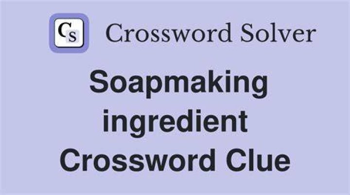 It’s used in soapmaking Crossword Clue