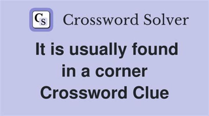 It usually works in corners Crossword Clue