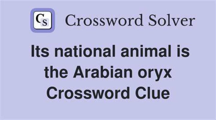 Its national animal is the beaver Crossword Clue