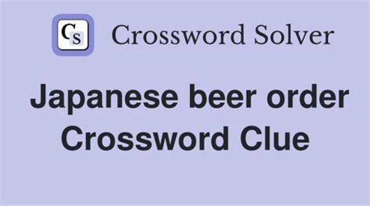 Japanese beer Crossword Clue