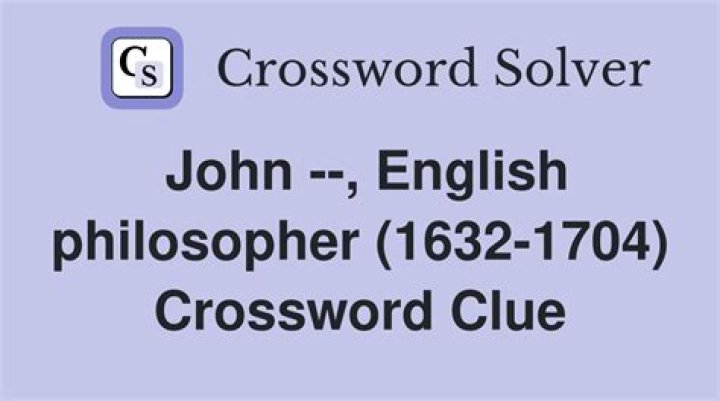John ___, English philosopher and theologian who made an early translation of the Bible Crossword Clue