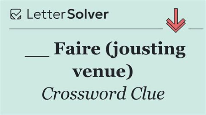 Jousting venue, informally Crossword Clue