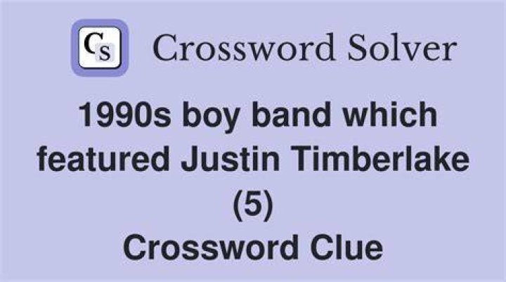 Justin Timberlake’s former band Crossword Clue