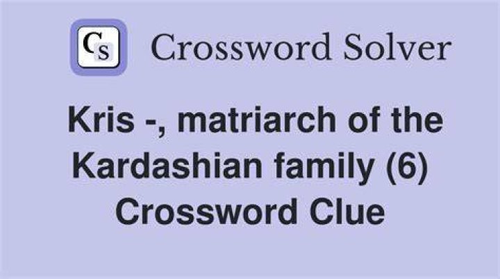 Kardashian family member Crossword Clue