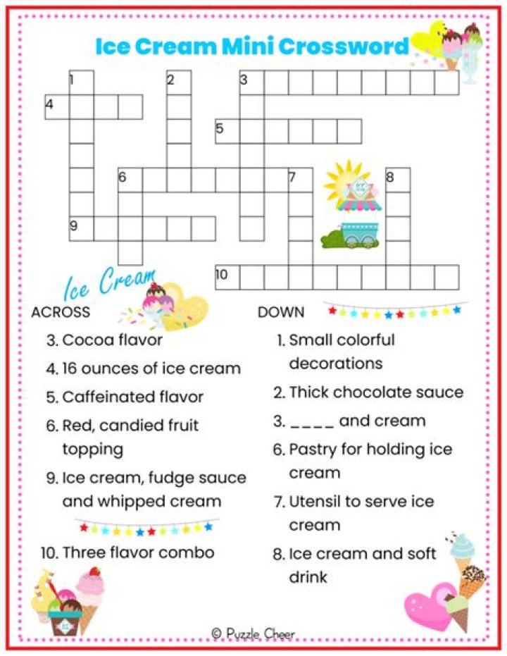 Kind of ice cream Crossword Clue