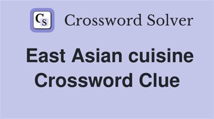 Kind of paste in East Asian cuisine Crossword Clue