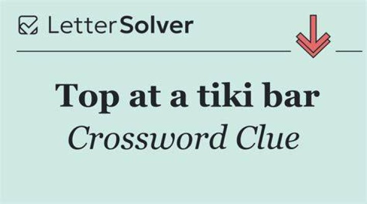 Kind of roof for a tiki bar Crossword Clue