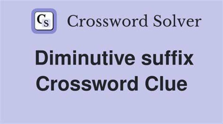 “Kind of” suffix Crossword Clue