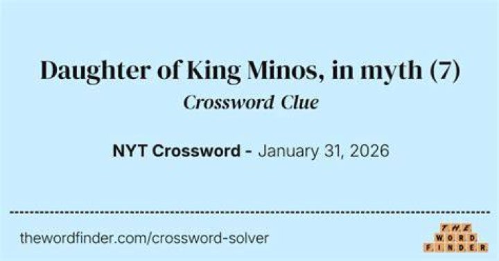 King of myth Crossword Clue