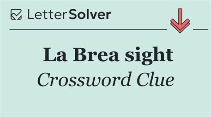La Brea substance Crossword Clue