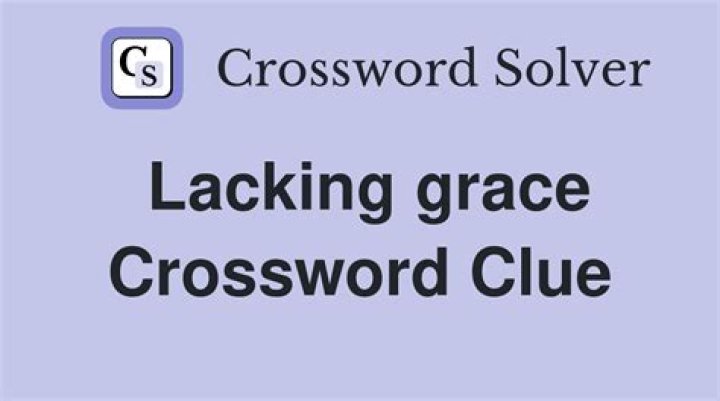 Lacking grace and refinement Crossword Clue