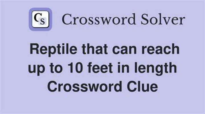 Largest lizard on earth (up to 10 feet long) Crossword Clue