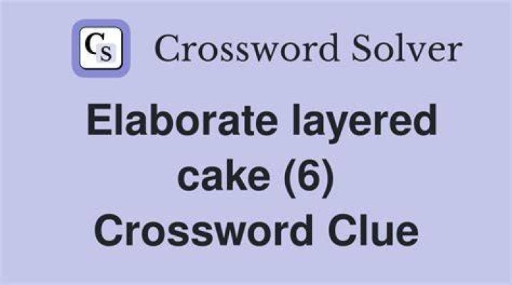 Layered cake Crossword Clue