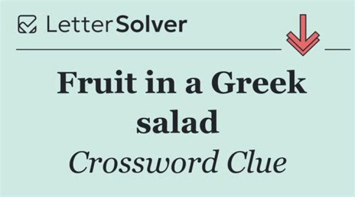 Leftovers from a Greek salad Crossword Clue