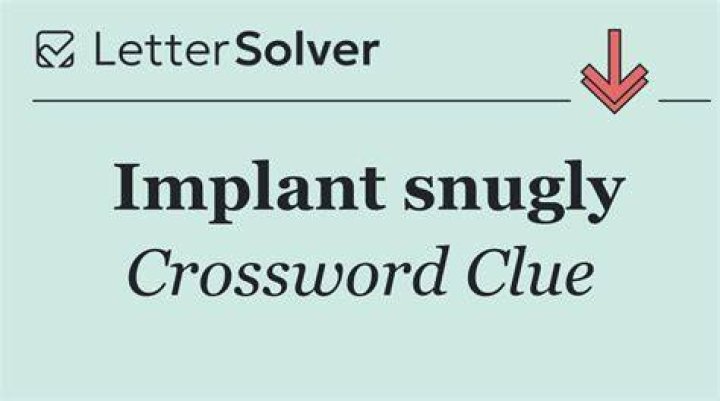 Lie snugly Crossword Clue