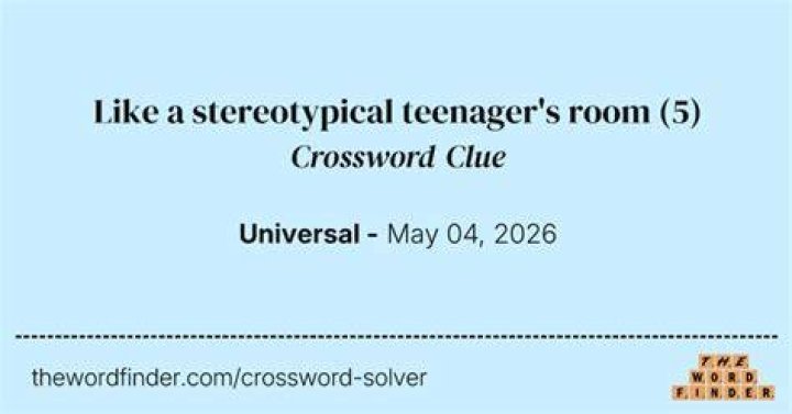 Like a stereotypical teenager Crossword Clue