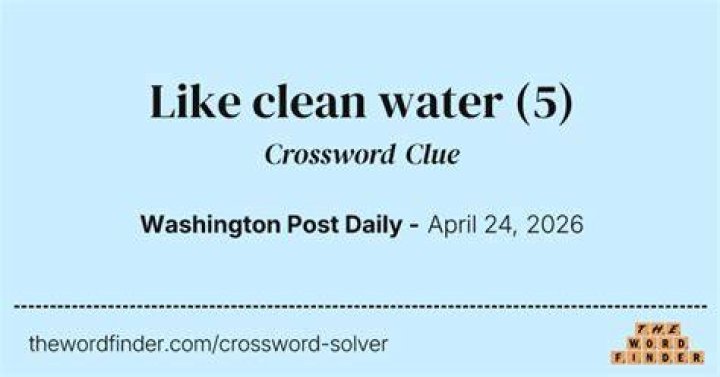 Like dishwasher water Crossword Clue