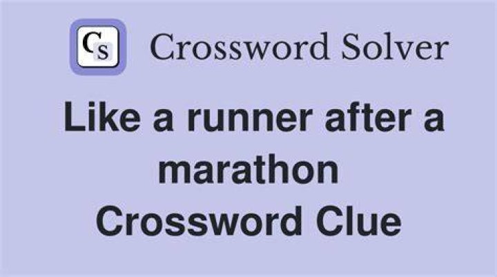 Like legs in the days after a marathon Crossword Clue