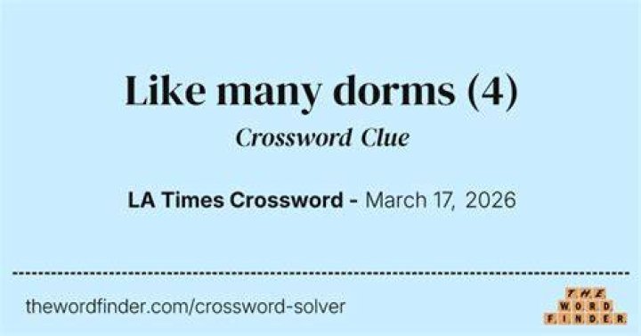 Like most dorms nowadays Crossword Clue