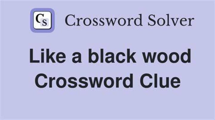 Like varnished wood Crossword Clue