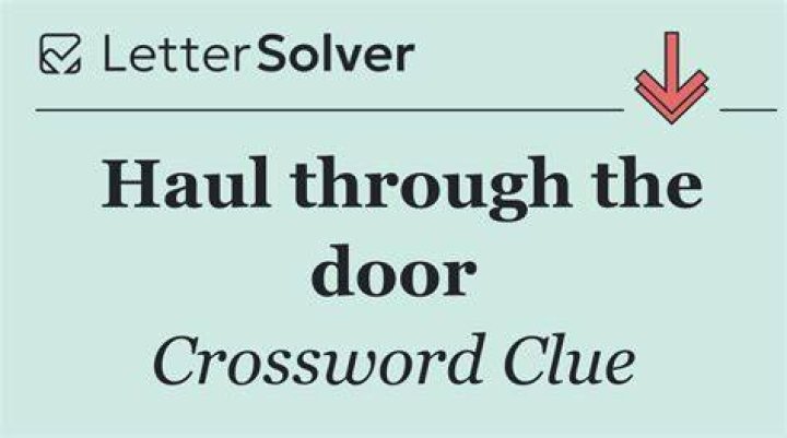 Line out the door? Crossword Clue