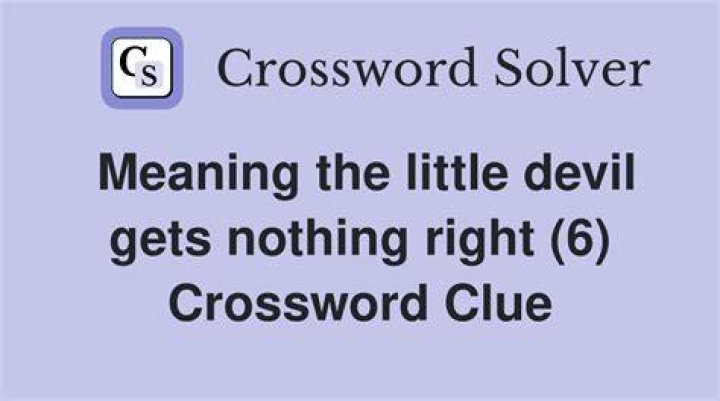 Little fiend Crossword Clue