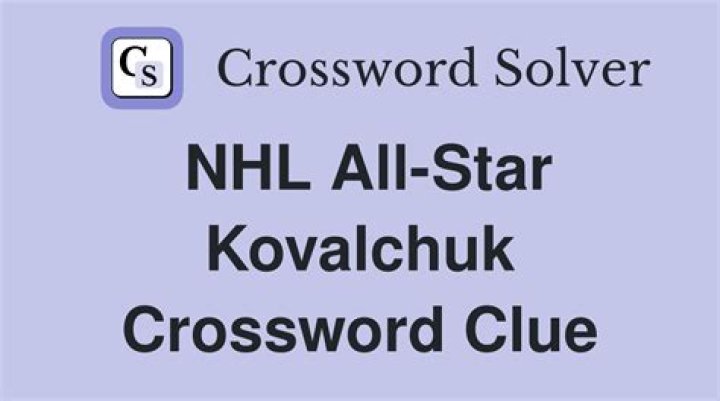 Longtime hockey star Kovalchuk Crossword Clue