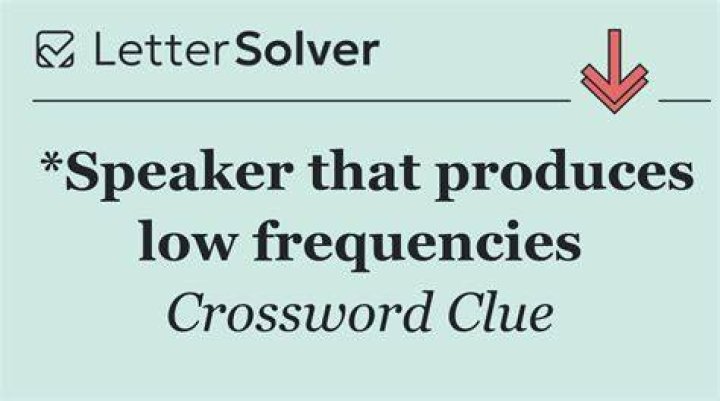 Low speaker Crossword Clue