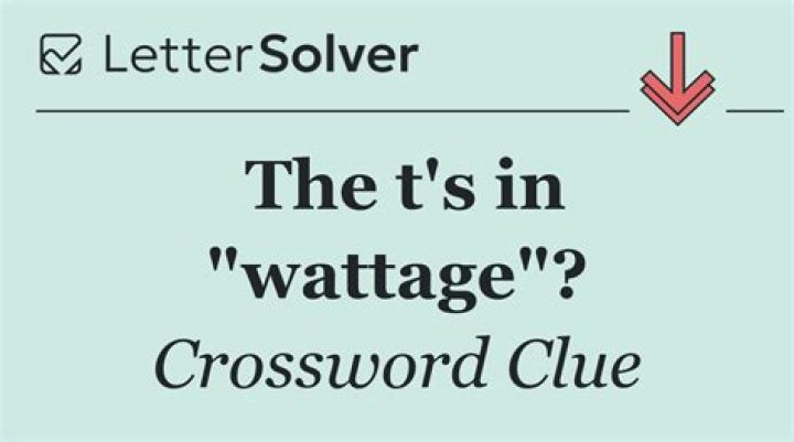 Low-wattage Crossword Clue