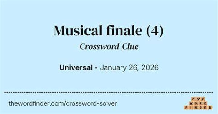 M.M.A. finale? Crossword Clue