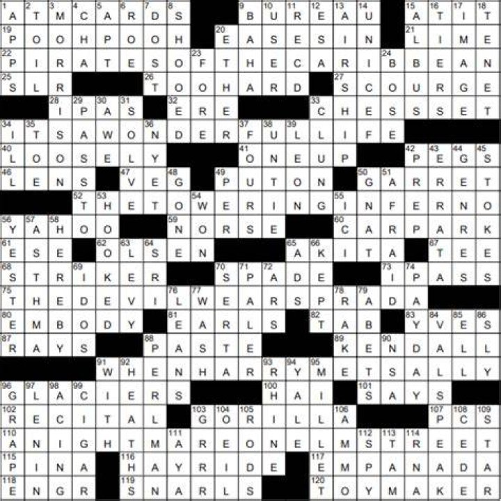 M. Ryan, what’s her yell? (1989) Crossword Clue