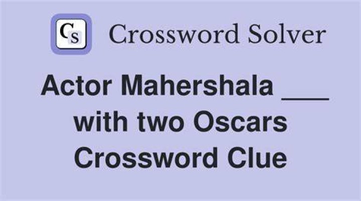 Mahershala with two Oscars Crossword Clue