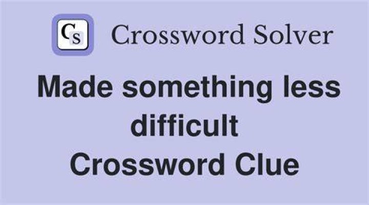 Makes less difficult Crossword Clue