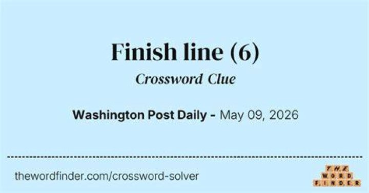 Marathon finish line Crossword Clue