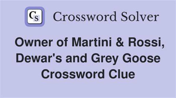 Martini & Rossi product, familiarly Crossword Clue