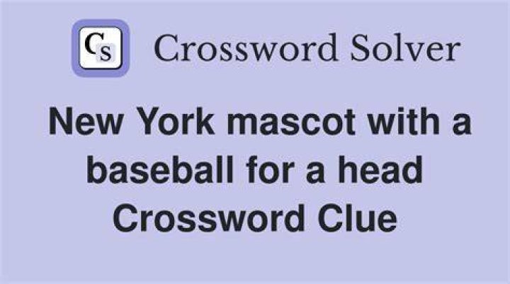Mascot whose head is a baseball Crossword Clue