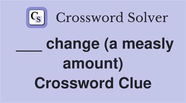 Measly Crossword Clue