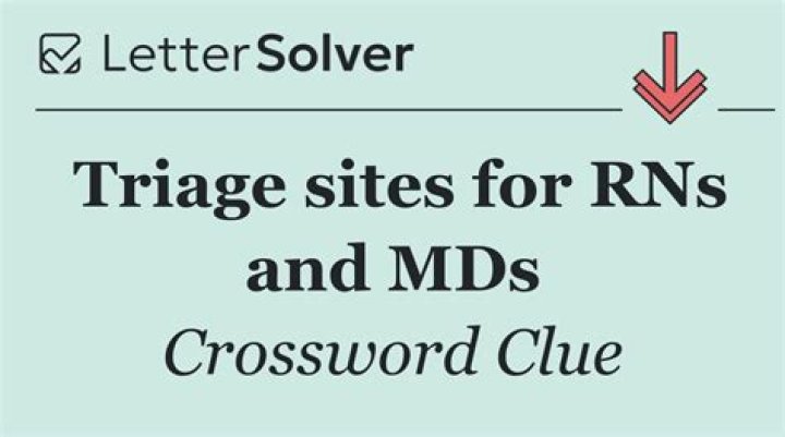 Member of a triage team Crossword Clue
